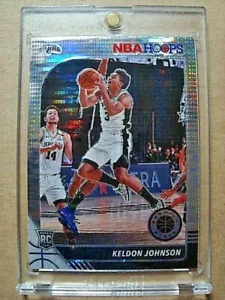 Keldon Johnson Panini NBA Hoops Rookie Pulsar Prizm Premium Stock RC 2019-20 - Imagen 1 de 2