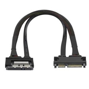 SATA 22Pin 7+15 Male to Female Data Power Combo Extension Cable 30cm - Picture 1 of 9