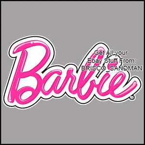 Kühlschrank Spaß Kühlschrank Magnet BARBIE LOGO - Spezialität Stanzen Schnitt - rosa Prinzessin - Bild 1 von 3