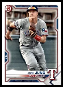 2021 Bowman Prospects Josh Jung Texas Rangers #BP-38 - Bild 1 von 2