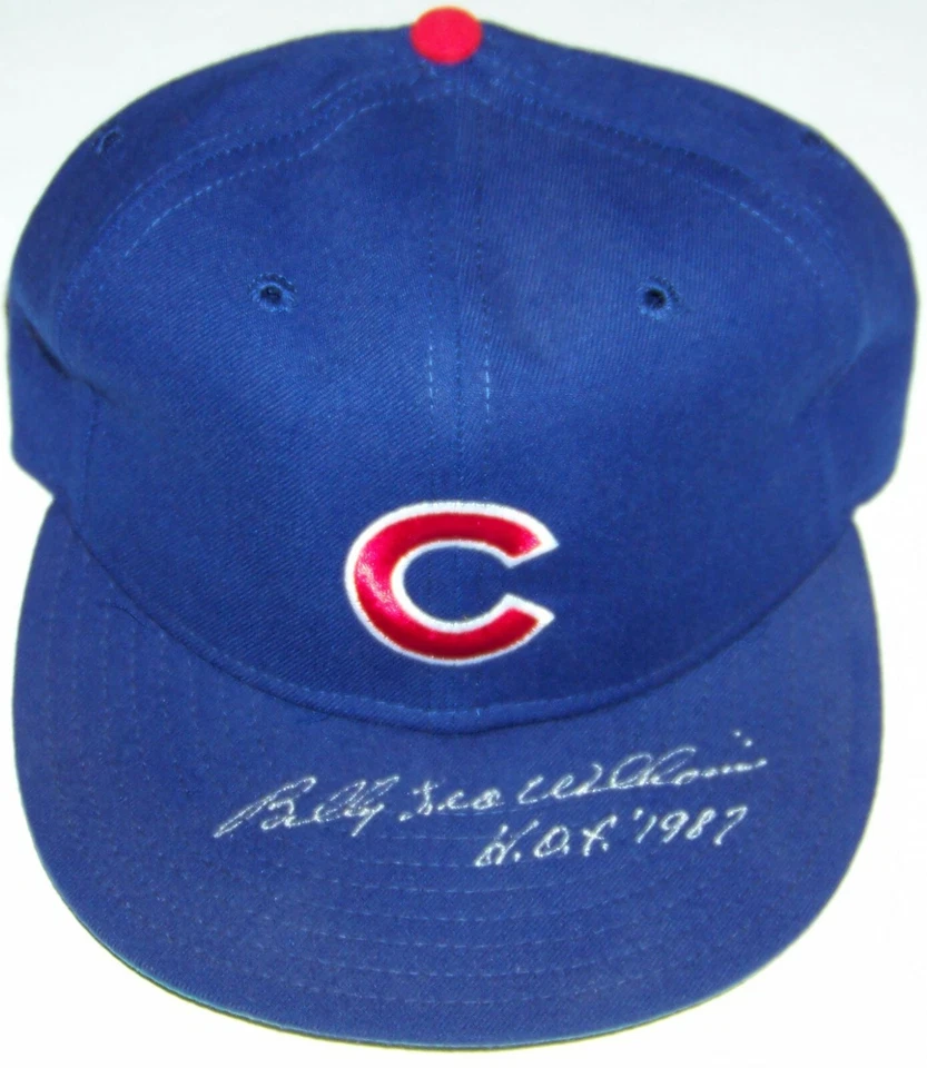 THE BEST Billy Leo Williams HOF 1987 Signed Autographed Baseball Cap Hat PSA COA - Image 1 of 3
