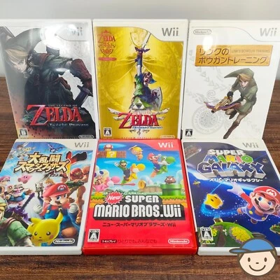 Wii Super Mario Bros Smash Bros Zelda Skyward Sword Twilight Princess Japan - Image 1 of 4