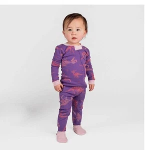 Burt's Bees Baby® Baby Mädchen Dinosaurier eng anliegender Pyjama mit Füßen - lila 18M - Bild 1 von 6