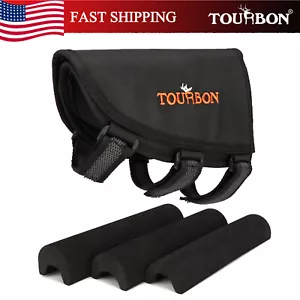 TOURBON Rifle Cheek Rest Ammo Pouch Buttstock Cover w/3 EVA Comb Riser Pad in US - Picture 1 of 24