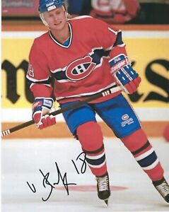 VALERI BURE Montreal CANADIENS Hockey NHL Signed 8 x 10 Photo FREE SHIPPING