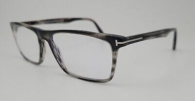 Tom Ford Eyeglasses NEW TF5681-B Color 056 Grey Stripe Size 56 Men's Authentic • 106.94€