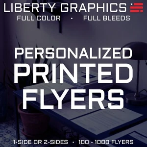 Personalized Flyer Printing  |  Full Color & Full Bleed  |  1-sided & 2-sided - Picture 1 of 1