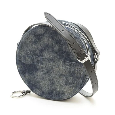 Diesel Round Denim Shoulder Bag Indigo Blue Vintage Authentic - Image 1 of 4
