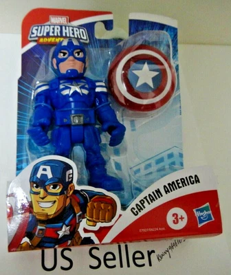 Hasbro Marvel Super Hero Adventures Capitán América 5" Nuevo Vendedor de EE. UU. Foto 1 de 2