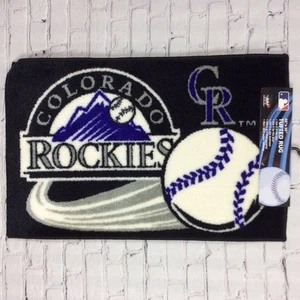 MLB Colorado Rockies Non-Skid Rug/Mat (20”X30”) Baseball Man/Fan Cave Tailgating - Picture 1 of 4