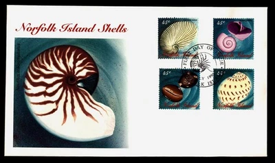 DR WHO 1996 NORFOLK ISLAND FDC SEASHELL CACHET COMBO R16328 Foto 1 de 2