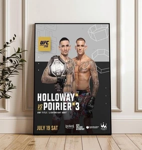 UFC 318 Max Holloway vs Dustin Poirier 3 Fight Night Wall Decor Poster, Noframe - Picture 1 of 4