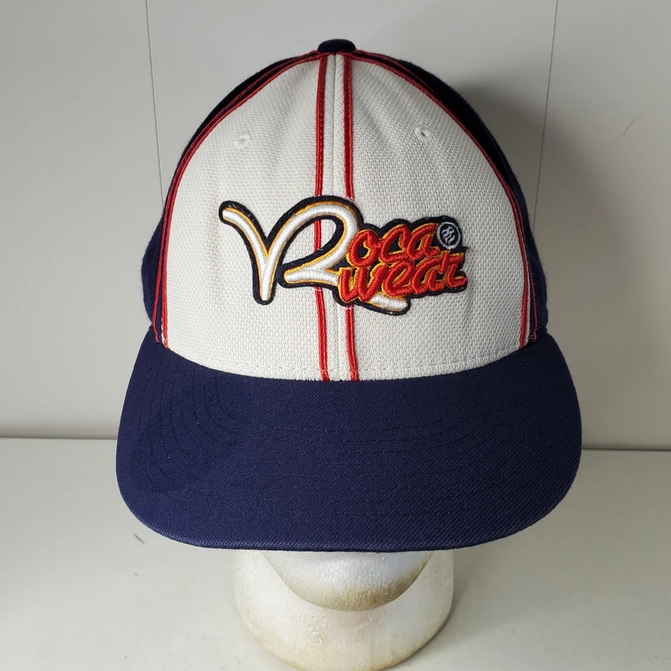 Rocawear Embroidered Logo Hat Baseball Cap Fitted Size 7 5/8 Wool Acrylic Y2K - Image 1 of 4