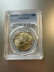 1970 D Kennedy Half Dollar. Pcgs Ms 65. This Is A Beautiful Coin. - Picture 1 of 2