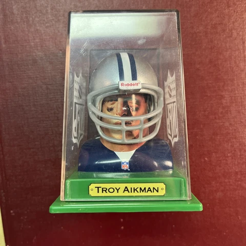 Troy Aikman 1998 Riddell Game Greats Collectible, Blue Jersey Cover