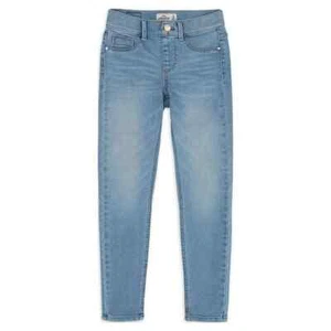 Jordache Jegging Jeans Girls 2XL (18) Blue Light Wash Denim Stretch Zip Fly - Picture 1 of 3
