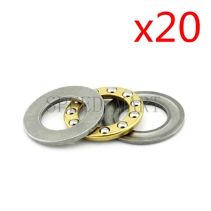 20PCS F12-21M Axial Thrust Ball Bearings 12mm x 21mm x 5mm - Picture 1 of 5