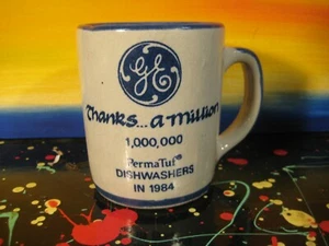GE PermaTuf Dishwashers 1 millionth commemorative mug Louisville KY Stoneware - Picture 1 of 4
