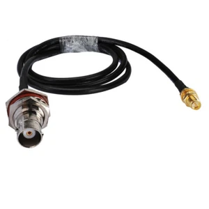 BNC female bulkhead O-ring to RP-SMA femlae RF pigtail Cable RG58 50cm wireless - Picture 1 of 3
