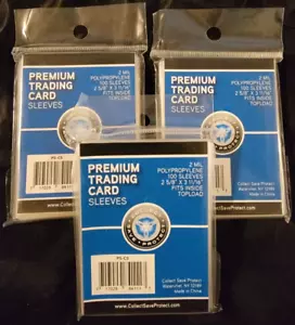300 Premium Trading Card Sleeves 2 5/8" x 3 11/16" Sport Spiele Schutzfolien - Bild 1 von 2