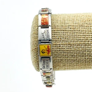 Italienisches Bettelarmband Silberfarben Charms Betty Boop Strass Blume Disney - Bild 1 von 10