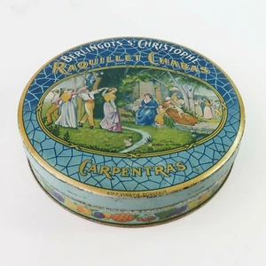 Vintage Berlingots St Christophe Raquillet Chabas Carpentras Sweets Tin, France - Imagen 1 de 6