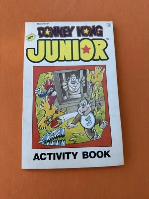 Vintage 1983 Nintendo Donkey Kong Junior Activity Book Partially Used - Изображение 1 из 4