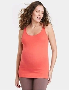 Camiseta sin mangas Isabel Maternity roja naranja mediana - Imagen 1 de 5