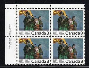 1973 Canada SC# 619 UL - Scottish Settlers - Plate Block M-NH Lot # 2530 - Picture 1 of 1