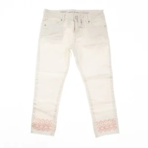 Gymboree Super Skinny weiße Jeans Kinder Mädchen 6 Plus bestickt $ 39,50 - Bild 1 von 13