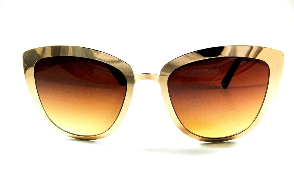 Gafas de sol UV027 doradas marrones degradadas ojo de gato compra 1 y obtén 1 gratis Foto 1 de 1