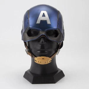 Captain America Wearable Full Face Mask Marvel Cosplay Men Adult Halloween Prop - Picture 1 of 10