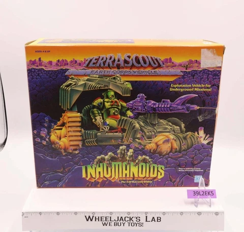 Terrascout Earth Corps Vehicle Complete W/Box Inhumanoids 1986 Hasbro Figure Cover