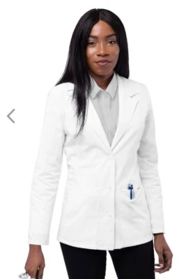 NEW Size 5X Adar Womens Classic 28” Tailored Consultation Short Lab Coat - Image 1 of 3