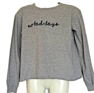 Art Class Girls Long Sleeve Gray Tee Shirt Logo "no bad days" Size XL 14/16 - Picture 1 of 4