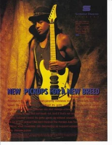 Anuncio de pastilla de guitarra Seymour Duncan 1993 raro/Tony MacAlpine - Imagen 1 de 1