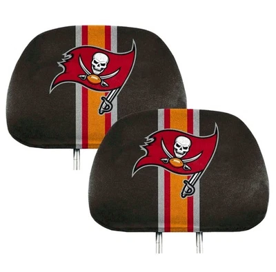 Cubiertas de reposacabezas con licencia de Tampa Bay Buccaneers NFL - Juego de 2 - Cubierta de asiento de auto Bucs Foto 1 de 4