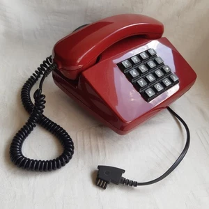 Top Telefon 01 LX Tastenwahl mit Funktion/TAE-Stecker Weinrot 1A-Zustand - Afbeelding 1 van 12