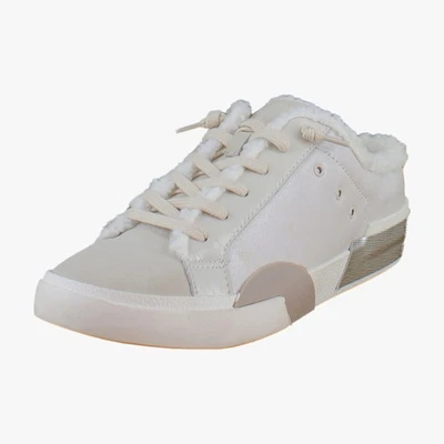 Dolce Vita Zantel Womens Fashion Sneakers Off White Crackled Leather - Image 1 of 4