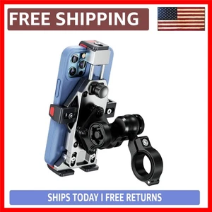 Aluminum Motorcycle Phone Mount with Vibration Dampener for 4.7-7.2'' Devices - Picture 1 of 11