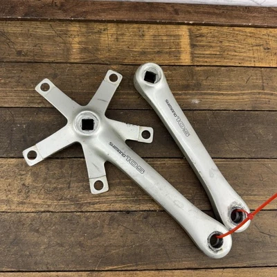 Vintage Shimano 105 FC-1056 Crankset 175mm 130BCD Square Taper Japan Road Bike - Image 1 of 4