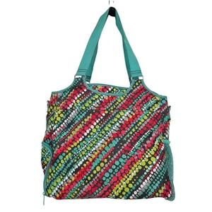 Thirty One All Pro Tragetasche türkis mehrere Graffiti Punkte Fitnessstudio Reise Yoga Strand Windel - Bild 1 von 20