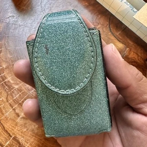 Vintage Flip Phone Case Metallic Blue - Picture 1 of 8