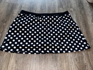 Lands 'End schwarz weiß gepunktet Schwimmen Rock/Skorthose Beachwear Plus Gr. 18 - Bild 1 von 6