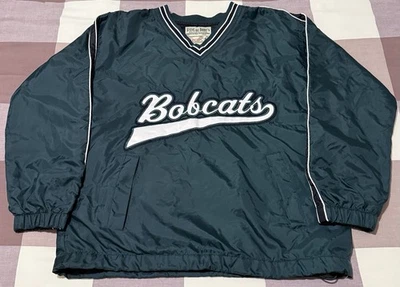 Ohio Bobcats Steve & Barry’s jacket Mens Small pullover lined windbreaker Green - Image 1 of 4