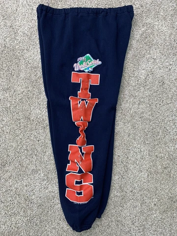Vintage Minnesota Twins 1991 World Series Sweatpants MLB Championship Kirby Cover