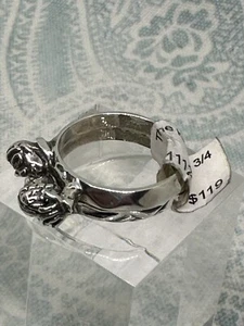 Trollbeads The Kiss Ring Size 6 3/4, New & Retired 2018 - Picture 1 of 7