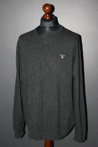Gant mens grey wool jumper sweater Size 2XL - Picture 1 of 6