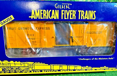 AMERICAN FLYER FRUIT GROWERS EXPRESS REEFER (48814)....MINT IN BOX!  MSRP $59.95 - Image 1 of 2