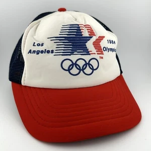 Vintage 1984 Los Angeles LA Olympic Hat Mesh Snapback Trucker Cap Taiwan LAOOC - Bild 1 von 14